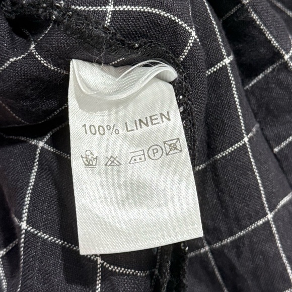 RALSTON Linen Plaid Asymmetrical Tunic Top Size Small - Picture 8 of 8